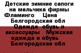 Детские зимние сапоги на мальчика фирмы Фламинго  › Цена ­ 400 - Белгородская обл. Одежда, обувь и аксессуары » Мужская одежда и обувь   . Белгородская обл.